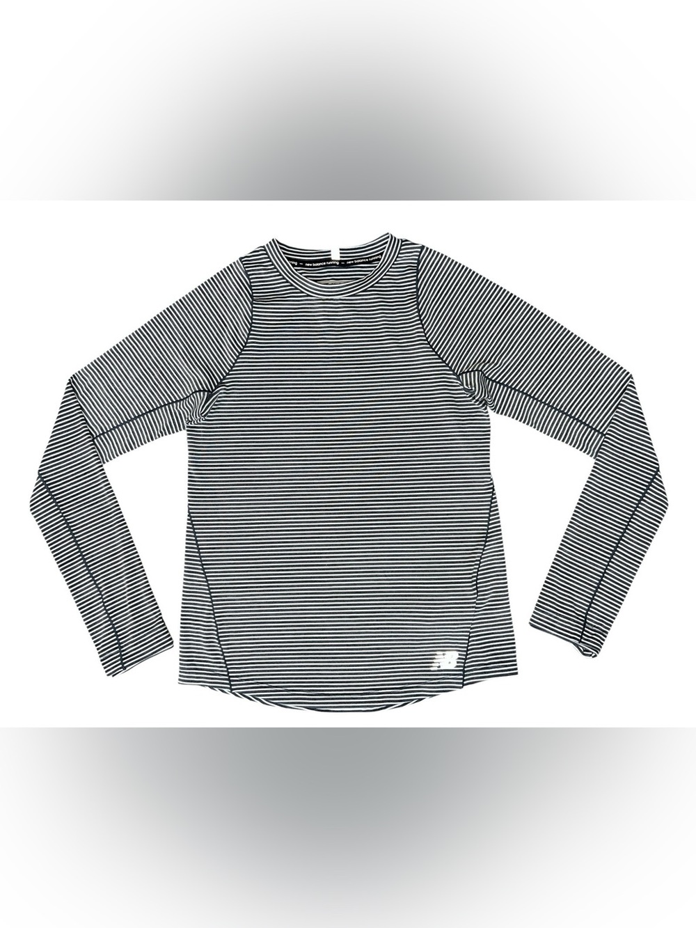 New Balance Running Women’s XS Striped Long Sleeve Performance Shirt Athletic